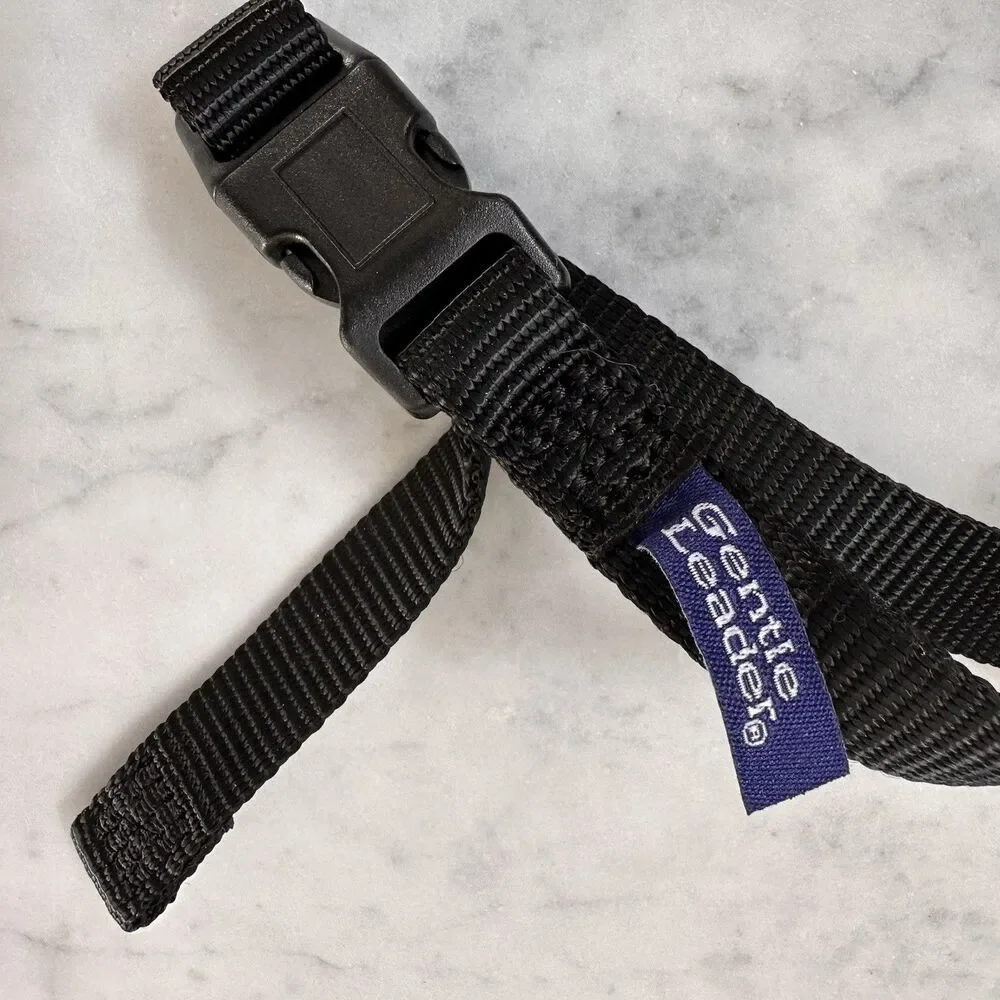 Gentle Leader Headcollar Large Black Dog Training Head Collar PetSafe 60-130 lbs